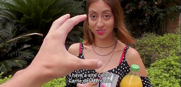  MAMACITAZ - (Maleja Ramos & Logan Salamanca) Sexy Latina Tries Rough Sex On Her First Scene Ever! - NEW